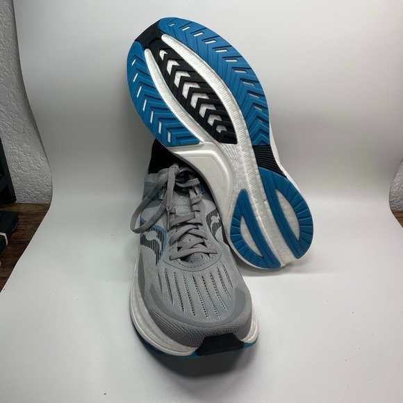 Saucony Tempus Mens 11.5 Shoes‎ Gray Blue Running Walking Sneaker Gym NO INSOLES - Picture 8 of 10